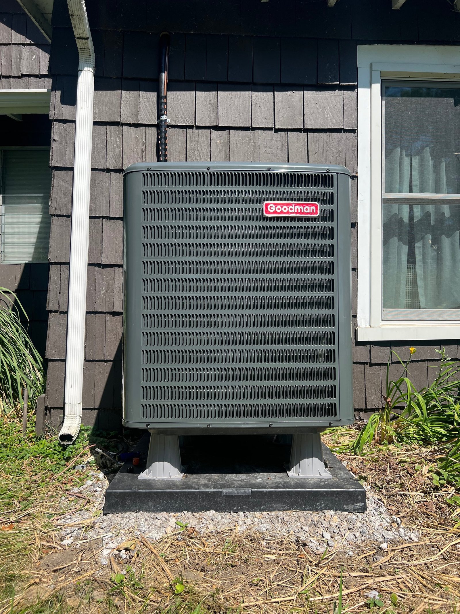 Newly installed air conditioner